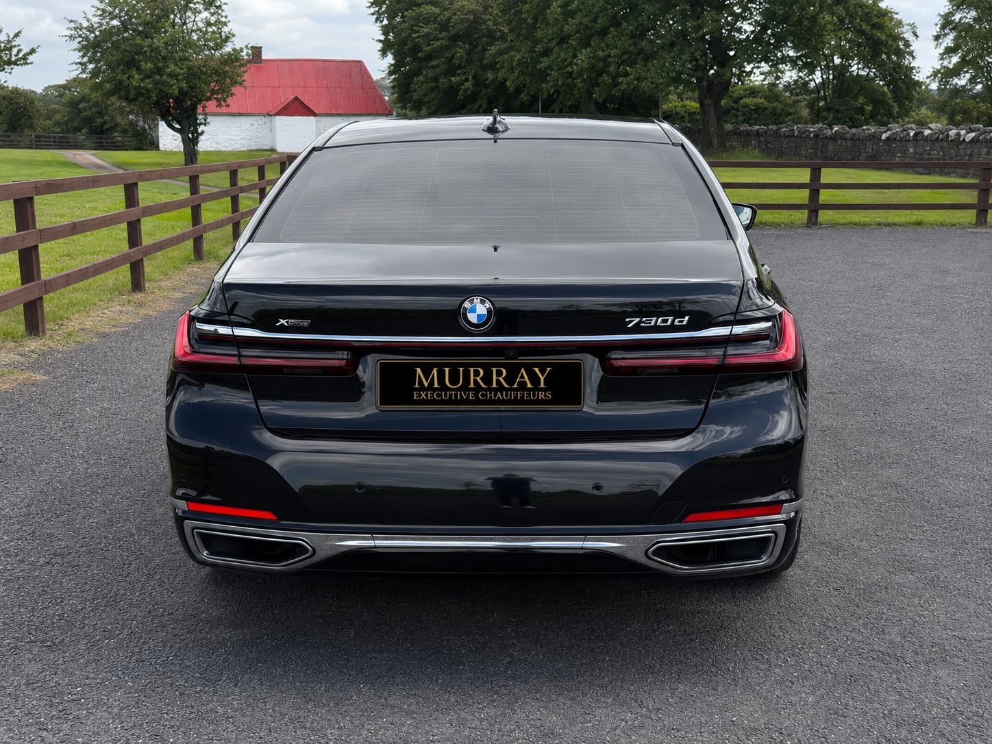 Murray Executive Chauffeurs BMW 7 Series rear view